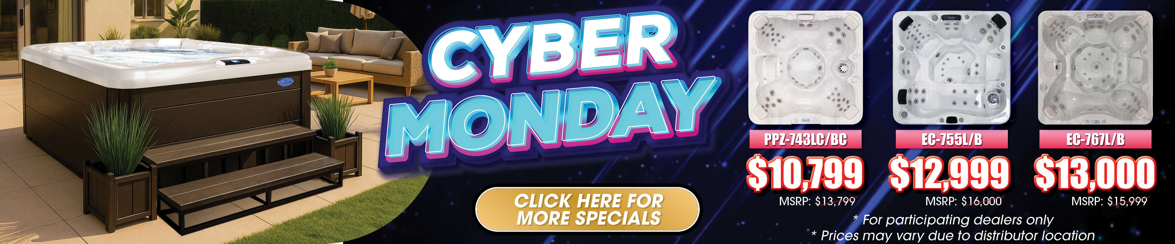 Calspas hot tub being used in a family setting - Richardson