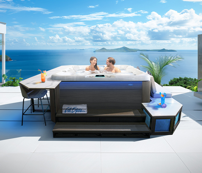 Calspas hot tub being used in a family setting - Richardson